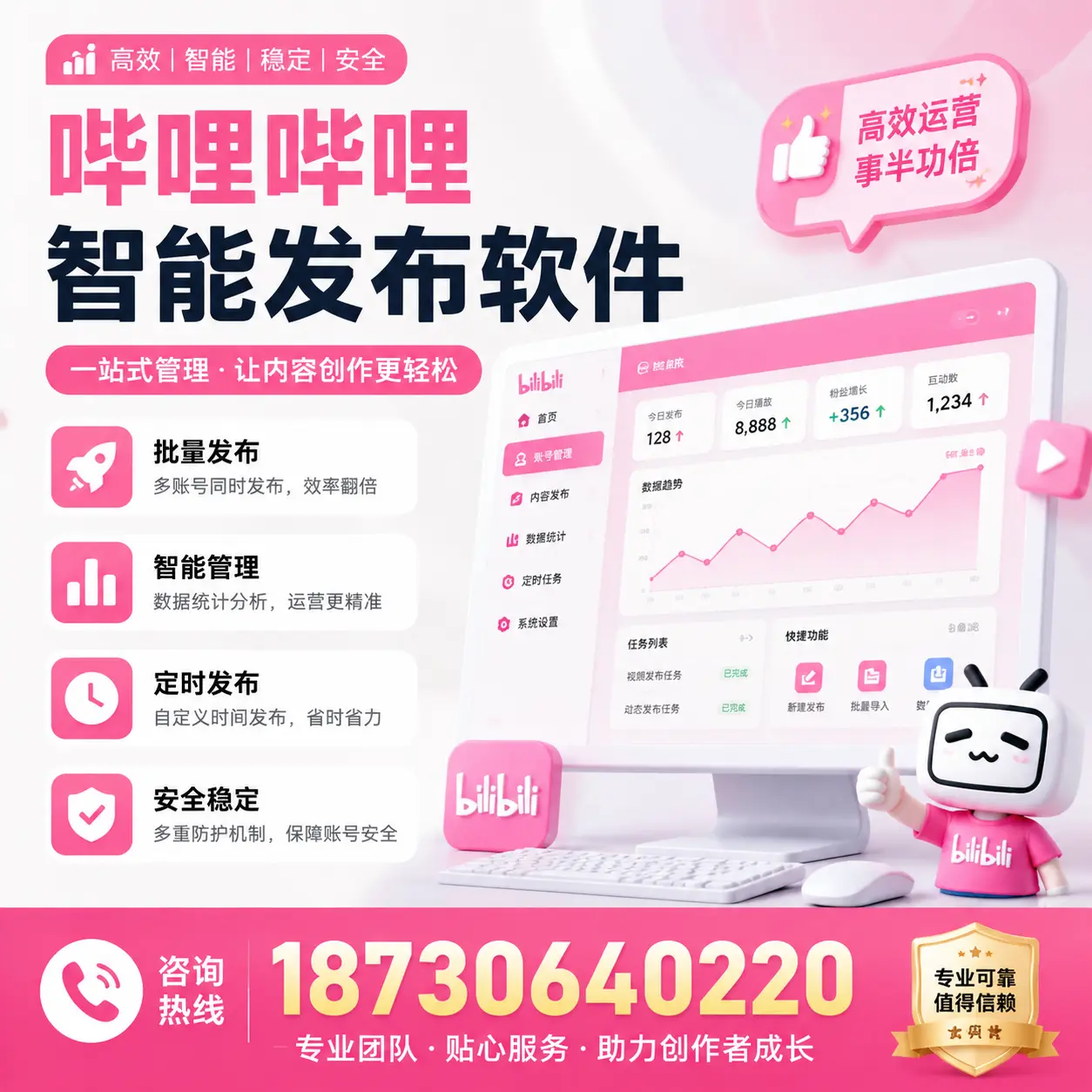 如何评估哔哩哔哩智能发布软件的ROI？七台河 企业必读